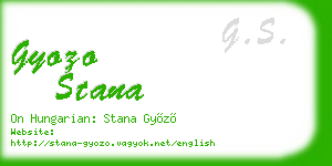 gyozo stana business card
